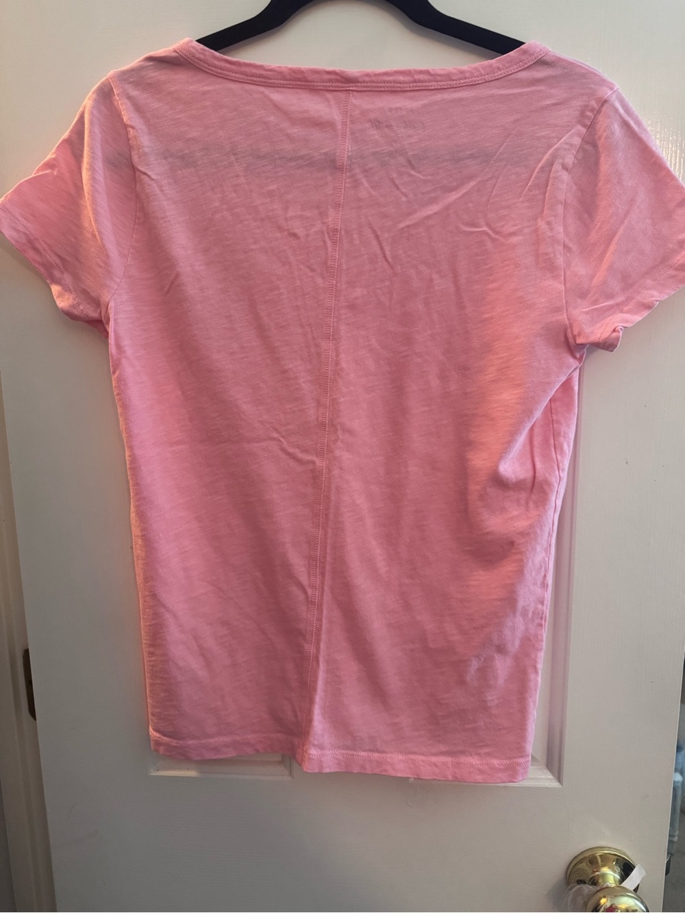 2/6$ JCrew Womens 100% Cotton Girlfriend Tee Coral Small - Picture 3 of 4